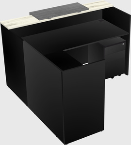 L-shaped modular reception