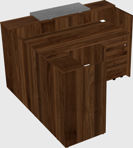 L-shaped modular reception