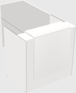 L-shaped modular reception