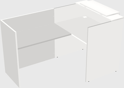 L-shaped modular reception