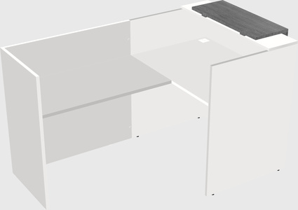 L-shaped modular reception