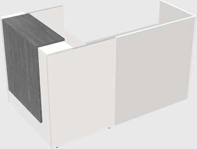 L-shaped modular reception