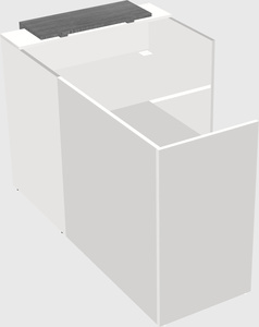 L-shaped modular reception