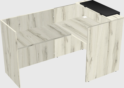 L-shaped modular reception