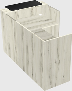 L-shaped modular reception