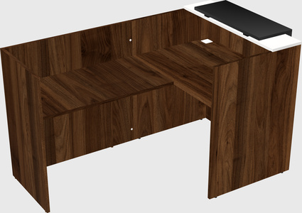 L-shaped modular reception