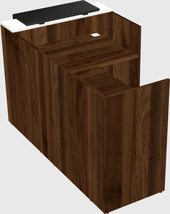 L-shaped modular reception