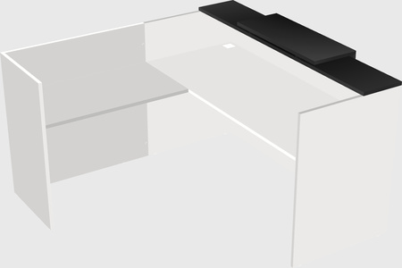L-shaped modular reception