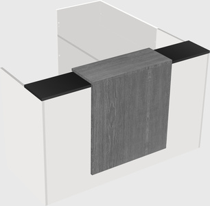 L-shaped modular reception
