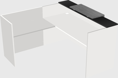 L-shaped modular reception