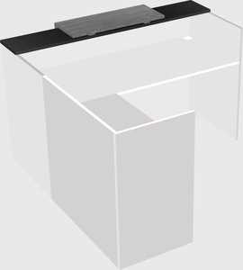 L-shaped modular reception