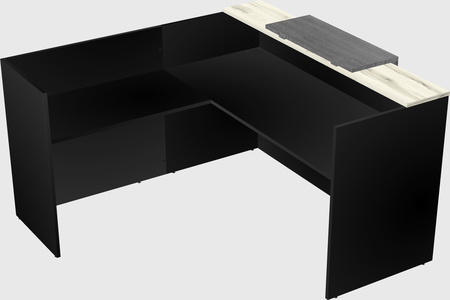 L-shaped modular reception