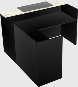 L-shaped modular reception