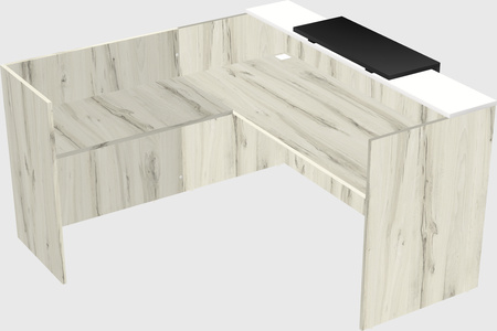 L-shaped modular reception