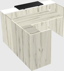 L-shaped modular reception