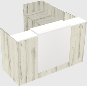 L-shaped modular reception