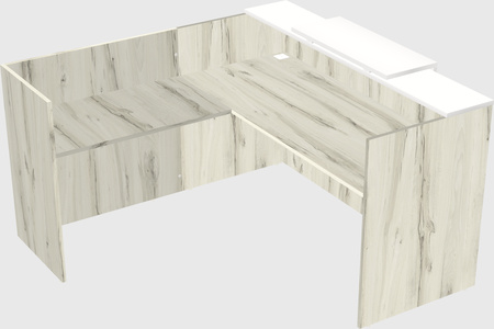 L-shaped modular reception