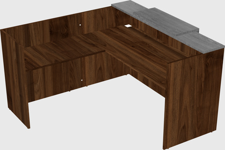 L-shaped modular reception