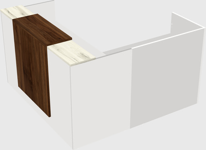 L-shaped modular reception