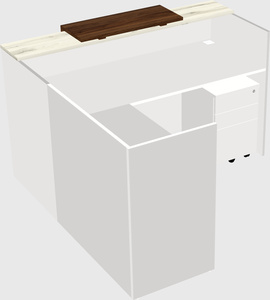 L-shaped modular reception