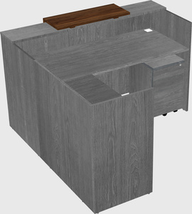 L-shaped modular reception