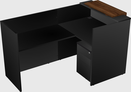 L-shaped modular reception