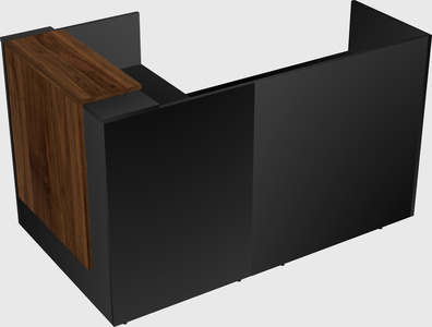L-shaped modular reception