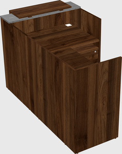 L-shaped modular reception