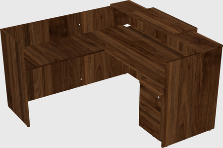 L-shaped modular reception