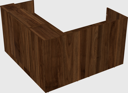 L-shaped modular reception