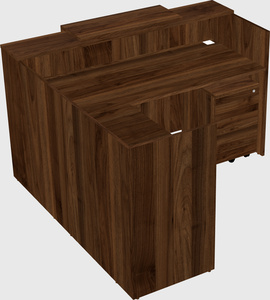 L-shaped modular reception
