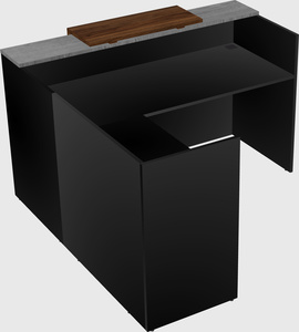 L-shaped modular reception