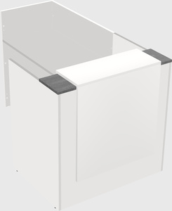 L-shaped modular reception