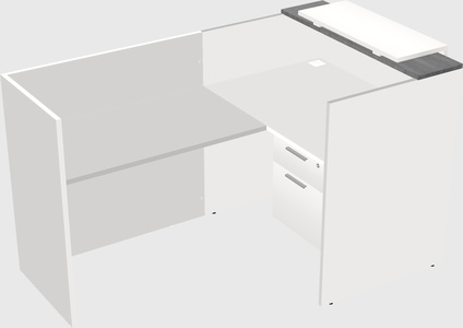 L-shaped modular reception