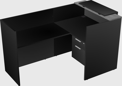 L-shaped modular reception
