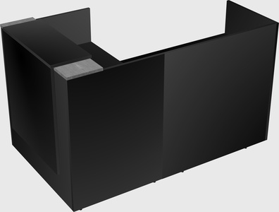 L-shaped modular reception