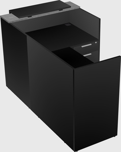 L-shaped modular reception