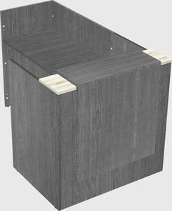 L-shaped modular reception