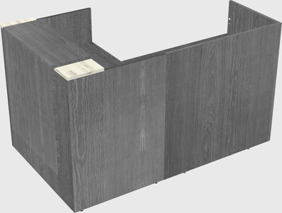 L-shaped modular reception
