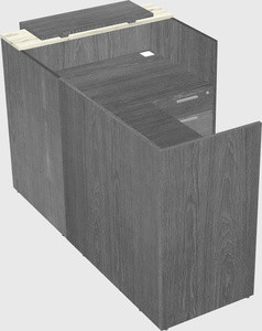 L-shaped modular reception