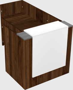 L-shaped modular reception