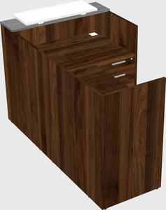 L-shaped modular reception