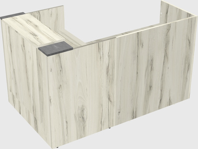 L-shaped modular reception