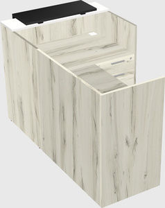 L-shaped modular reception