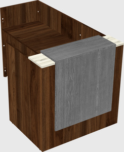 L-shaped modular reception