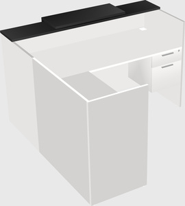 L-shaped modular reception