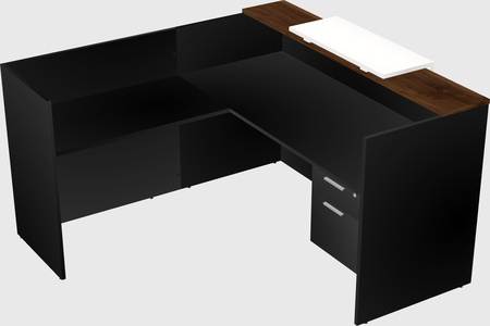 L-shaped modular reception