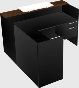 L-shaped modular reception