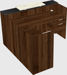 L-shaped modular reception