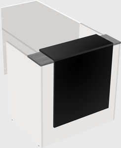 L-shaped modular reception